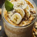 Bananen-Erdnussbutter Overnight Oats