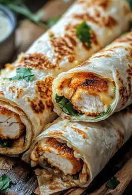 Crispy Cheesy Garlic Chicken Wraps 31 Crispy Cheesy Garlic Chicken Wraps