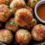 Crispy Rice Meatballs from the Air Fryer