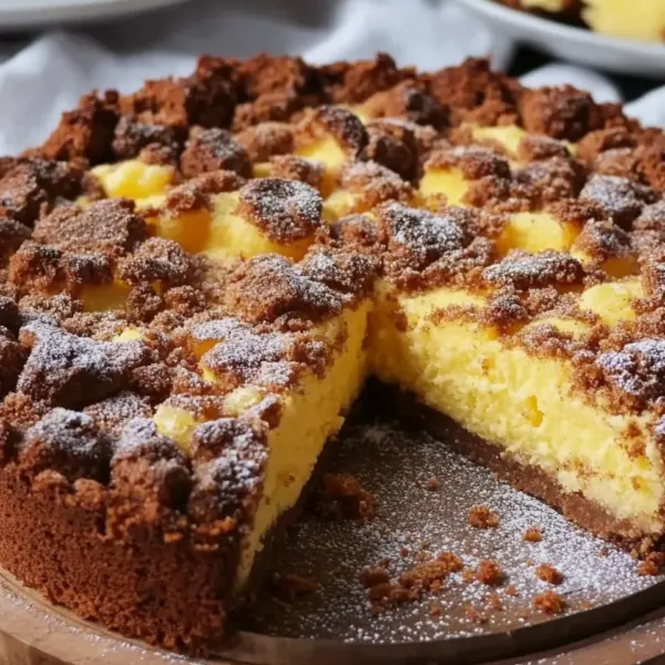 Eierlikör-Kuchen mit Knusperstreuseln