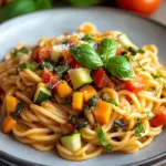 Gesunde Nudeln mit Gem&uuml;se-So&szlig;e Rezept
