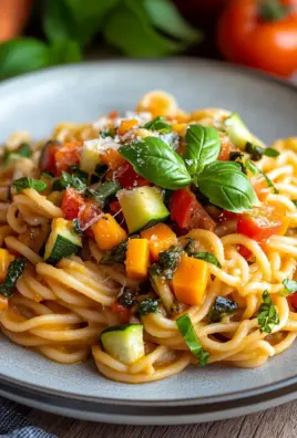 Gesunde Nudeln mit Gemüse-Soße Rezept
