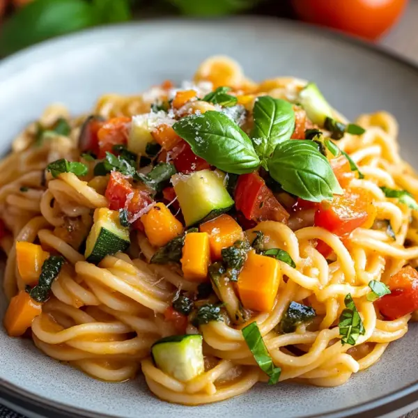 Gesunde Nudeln mit Gemüse-Soße Rezept
