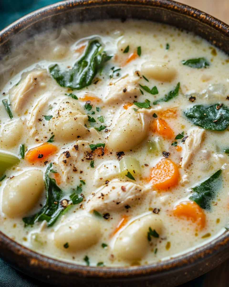 H&auml;hnchen-Gnocchi-Suppe