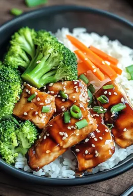 Hähnchen-Teriyaki mit Brokkoli und Reis