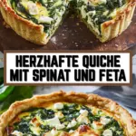 Herzhafte Quiche mit Spinat und Feta 21 Pinterest Hidden Image