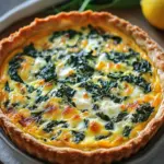H&uuml;ttenk&auml;se und Spinat Krustenlose Quiche