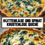 Hüttenkäse und Spinat Krustenlose Quiche 18 Pinterest Hidden Image