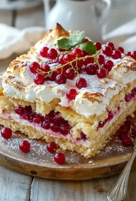 Johannisbeerkuchen mit Baiserhaube