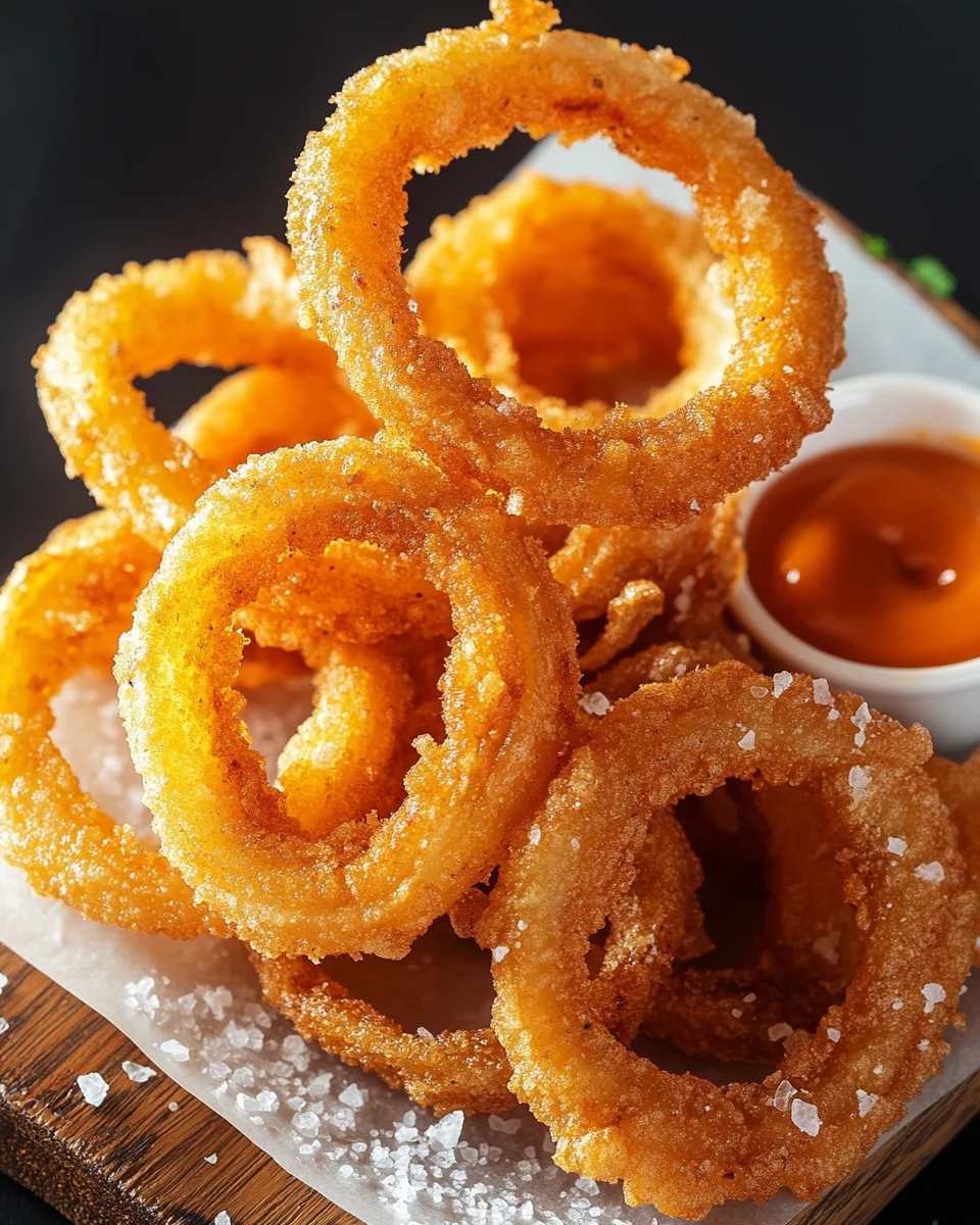 Knusprige Zwiebelringe