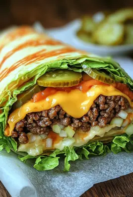 Low Carb Big Mac Rolle