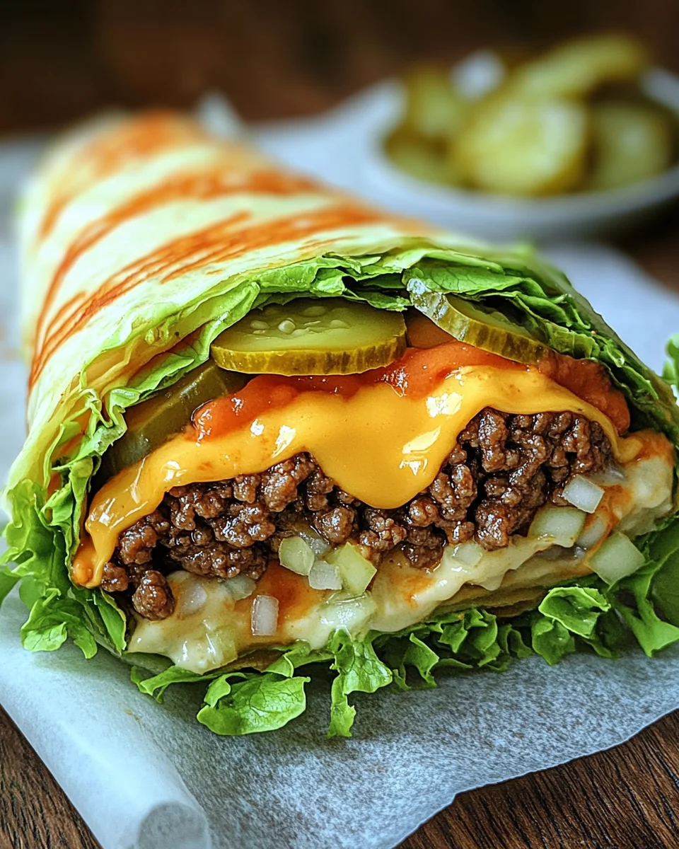 Low Carb Big Mac Rolle