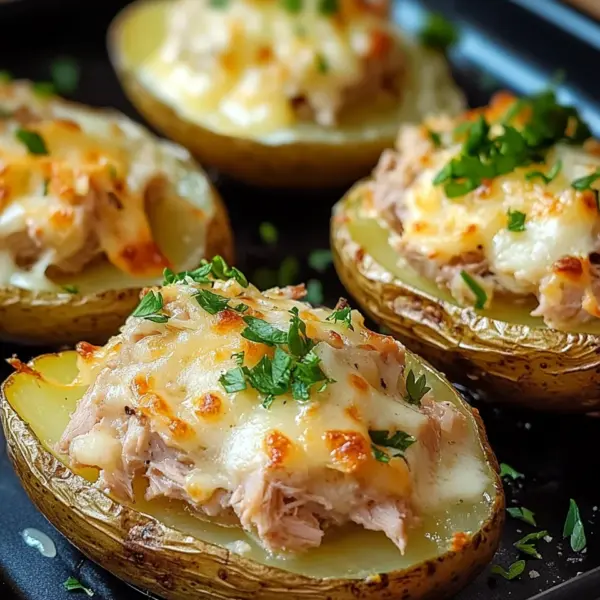 Ofenkartoffeln mit Thunfisch und Käse