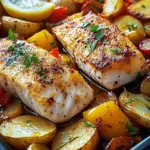 Portugiesischer Ofenfisch mit Kartoffeln
