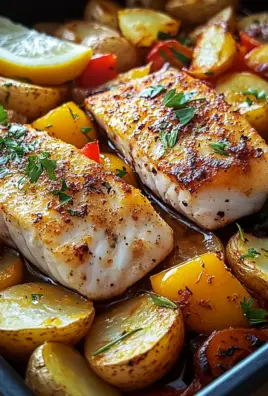 Portugiesischer Ofenfisch mit Kartoffeln