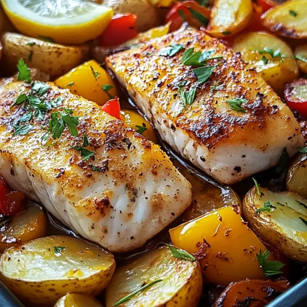 Portugiesischer Ofenfisch mit Kartoffeln