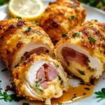 Putenr&ouml;llchen nach Cordon Bleu Art