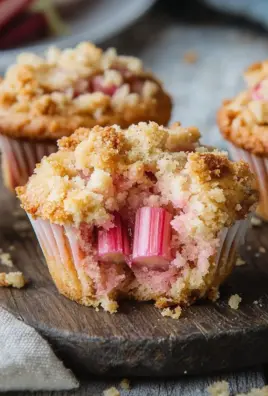 Rhabarber-Muffins mit Vanillestreuseln 26 Rhabarber-Muffins mit Vanillestreuseln
