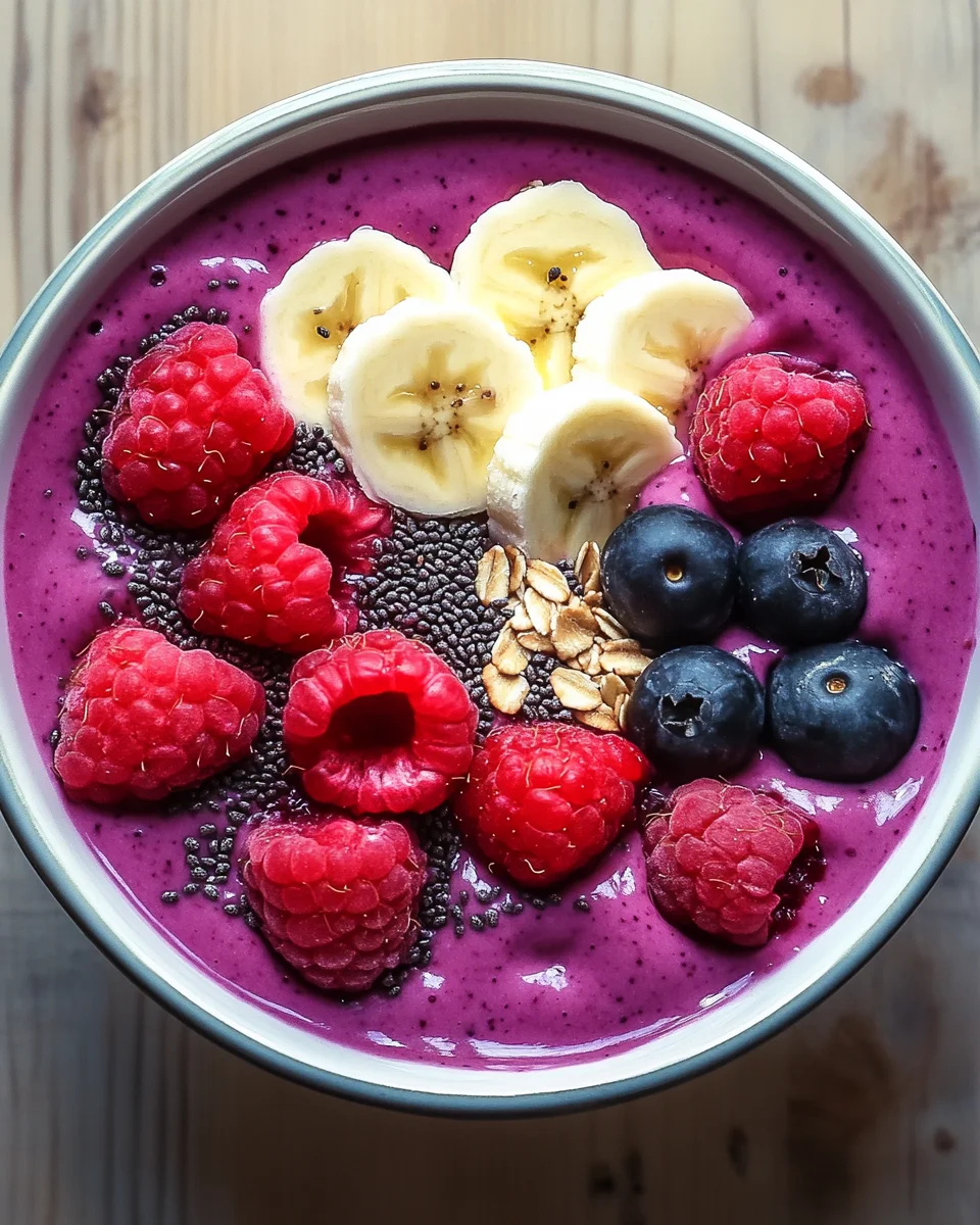 Smoothie Bowl mit Beeren (kalorienarm)