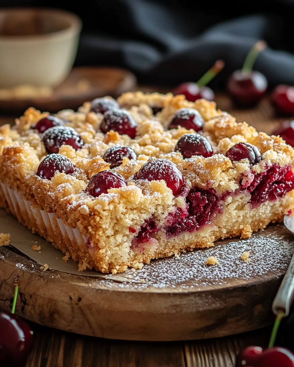 Streuselkuchen mit Kirschen vom Blech 29 Streuselkuchen mit Kirschen vom Blech