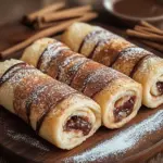 Toast Rolls mit Nutella und Zimt