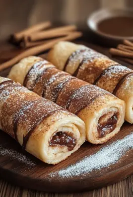 Toast Rolls mit Nutella und Zimt