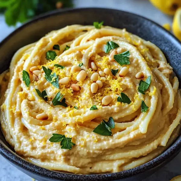 Zitronige Hummus-Pasta