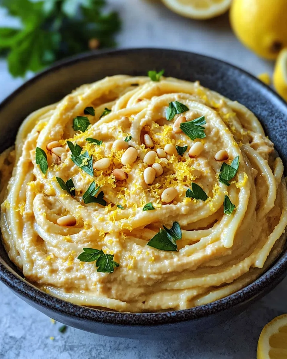 Zitronige Hummus-Pasta