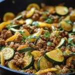 Zucchini-Hack-Pfanne