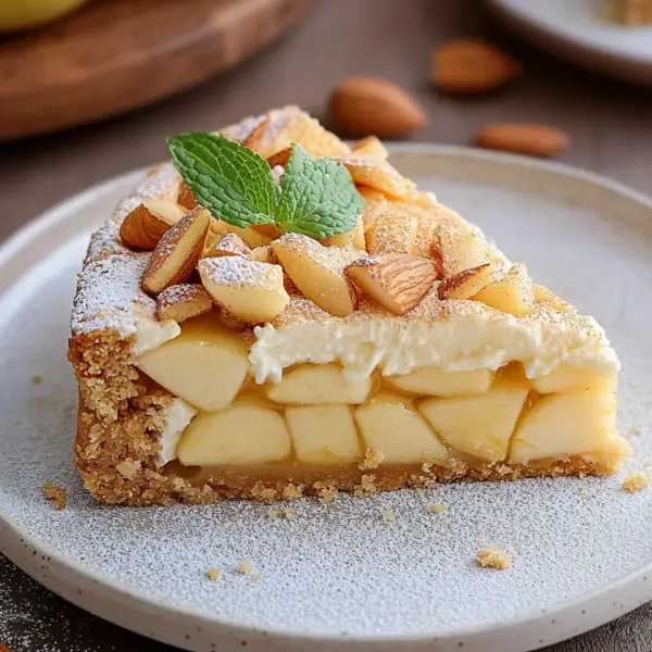 Apfel-Mascarpone-Torte mit Mandelboden