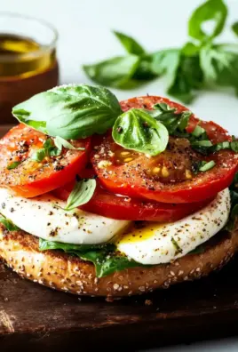 Bagel mit Tomate und Mozzarella 20 Bagel mit Tomate und Mozzarella