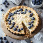 Blaubeer-Tarte mit Vanille-Schmand und Streuseln