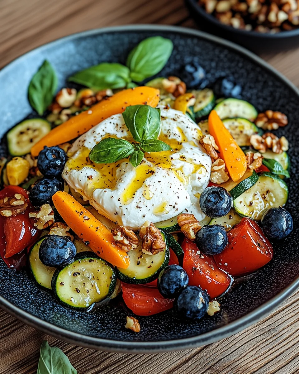 Burrata-Salat mit Ofengemüse und Blaubeeren 23 Burrata-Salat