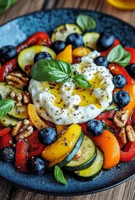 Burrata-Salat mit Ofengemüse und Blaubeeren 24 Burrata-Salat mit Ofengemüse und Blaubeeren
