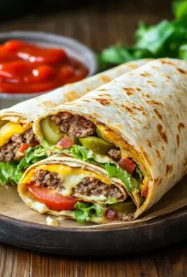 Cheeseburger-Wraps