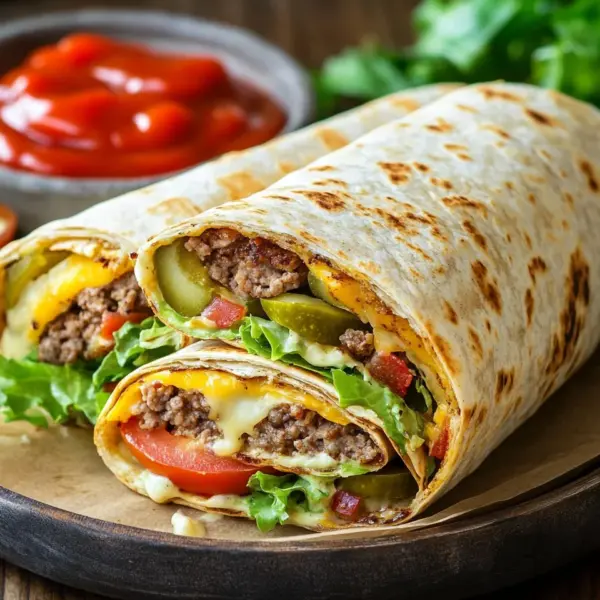 Cheeseburger-Wraps
