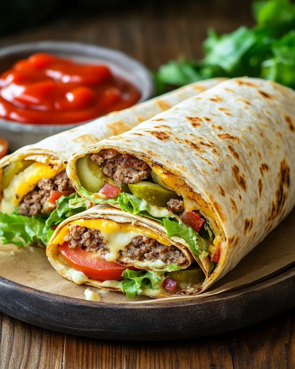 Cheeseburger-Wraps 24 Cheeseburger-Wraps