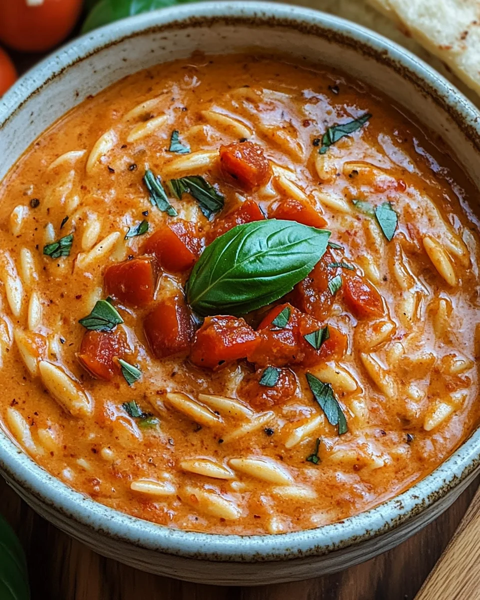 Creamy Vegan Tomato Orzo with Coconut Milk 22 Creamy