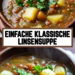 Einfache klassische Linsensuppe 27 Pinterest Hidden Image