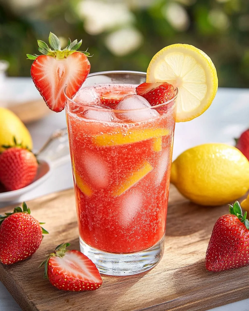 Erdbeer-Zitronen-Limonade selber machen ohne Zucker