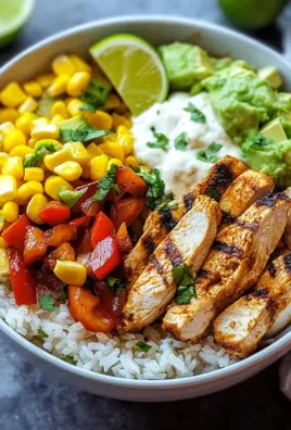 Fajita-Huhn-Burrito-Schüssel 25 Fajita-Huhn-Burrito-Schüssel