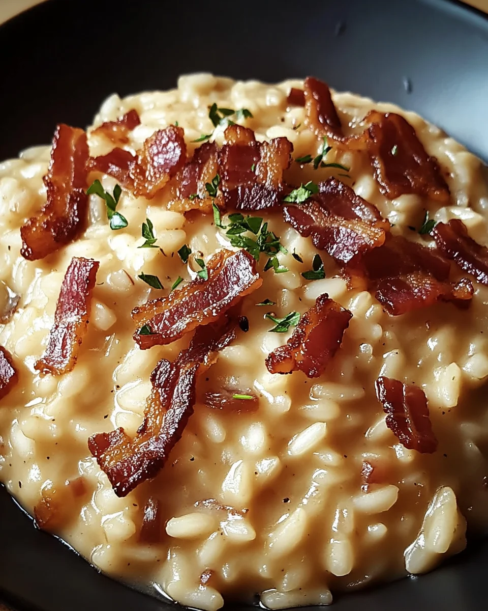Französisches Zwiebel und Speck Risotto 22 Französisches Zwiebel und Speck Risotto