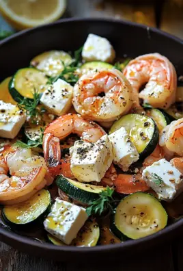Garnelen Feta Pfanne mit Zucchini 22 Garnelen Feta Pfanne mit Zucchini