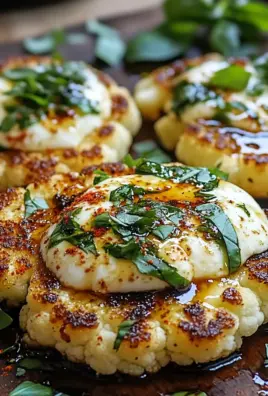 Gebackene Mozzarella-Blumenkohlsteaks