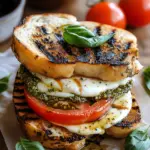 Gegrilltes Mozzarella-Sandwich