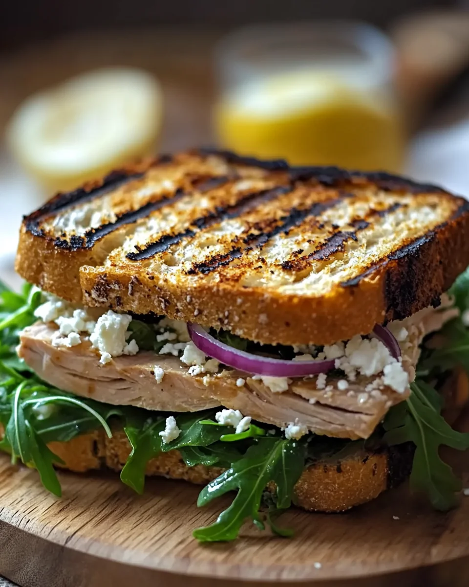 Gegrilltes Thunfisch-Sandwich mit Feta 17 Gegrilltes