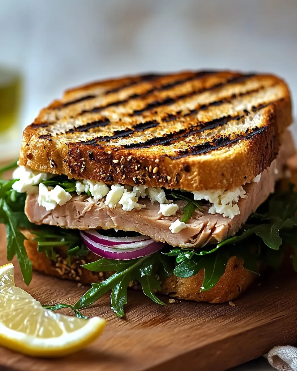 Gegrilltes Thunfisch-Sandwich mit Feta 19 Gegrilltes Thunfisch-Sandwich mit Feta