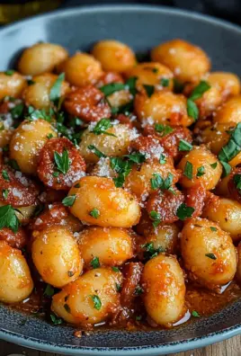 Gnocchi mit Chorizo und cremiger Harissa-Sauce
