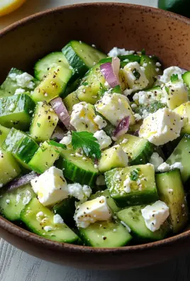 Gurken-Avocado-Salat mit Feta