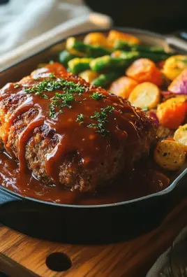 Hackbraten aus dem Backofen